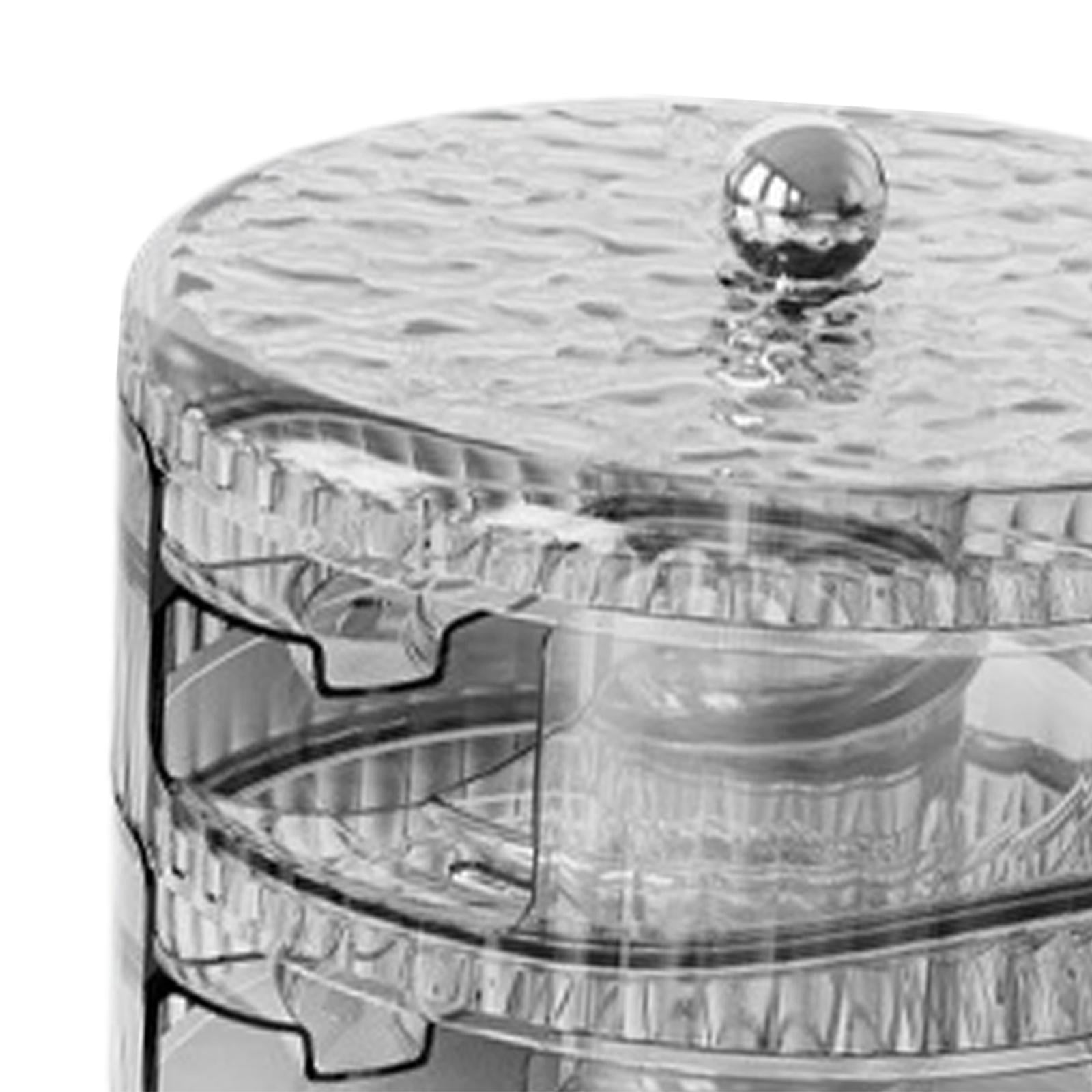 Fancyes Auto Rolling Egg Dispenser Stackable Egg Organizer Egg Tray Automatic Egg Roller Organizer for Restaurant Refrigerator Pantry Gray Double Tier