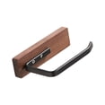 thumbnail image 3 of WeiLaiKeQi Walnut Wood Paper Holder Creative Toilet Paper Roll Rack Shop Garage Kitchen Black, 3 of 9