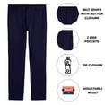 thumbnail image 2 of Boys Flat Front School Uniform Pants (3-Pack) (Big Boys), 2 of 5