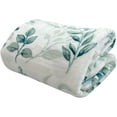 thumbnail image 5 of Serafina Home Throw Blanket: Velvelty Soft, Durable Fleece Accent for Bed or Couch (Teal and Gray Berries, 50 x 70 inches), 5 of 5