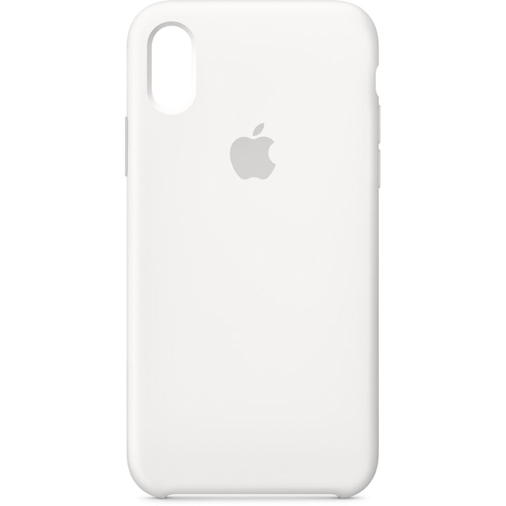 Apple Back cover for cell phone silicone white for iPhone X