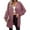 Pink, variant on AOOCHASLIY Fall Clothes Fashion Women Solid Loose Long Sleeve Cardigan Coat Blouse