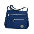 thumbnail image 2 of Nylon Handbag Casual Tote Bag Adjustable Strap Womens Shoulder Bag Pouch Dark Blue, 2 of 9