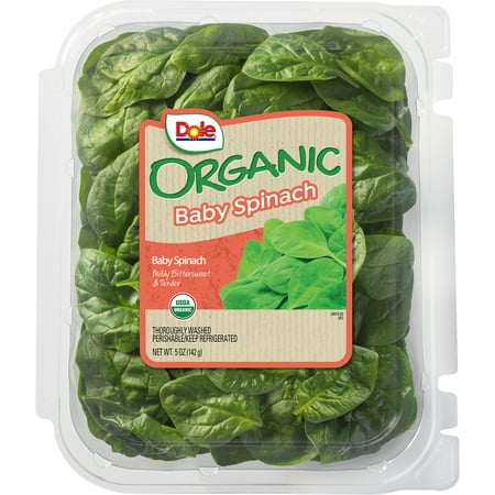 Dole Organic Baby Spinach Clamshell 5 oz