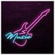 thumbnail image 1 of Letrero De Neón Guitarra Musical, Ideal Para Decoración Paredes Estudio, Con Brillo Ajustable, 46cm, 1 of 3