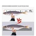 thumbnail image 2 of Fish Rulers 58" Boat Ruler Fish Measuring Sticker 3 Pieces Waterproof Decal Fish Measure Tape Ruler Sticker Adhesive for Boat, 2 of 7