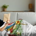 thumbnail image 3 of Exotic Soft Flannel Fleece Blanket, Tropical Parrot Birds Sitting on Tree Branches Along Hibiscus Blooms Rainforest Palm, Cozy Plush for Indoor and Outdoor Use, 60" x 80", Multicolor, by Ambesonne, 3 of 5