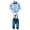 Blue Shirt + Jeans, variant on WOLLED 12M-8Y Baby Boys Dress Shirt Toddlers Long Sleeves Gentleman Outfit Button down Plaid Dress Shirt  bowtie   Suspender Pants Set Wedding Outfit Light Blue