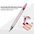 thumbnail image 1 of Dual-Ended Nail Rhinestone Picker Wax Tip Pencil Dotting Pen Beads Gems Crystals Studs Picker, 1 of 5