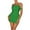 ☪036-Green, variant on Women's Sexy Strap Party Shirred Strap Bodycon Dress - Figure-Hugging Silhouette with Textured Detail for Evening Gatherings and Special Occasions