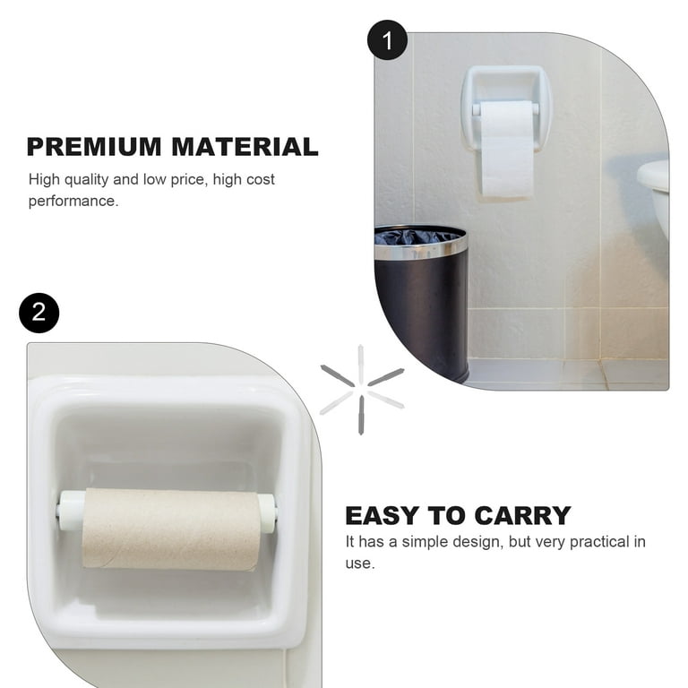 6Pcs Plastic Toilet Paper Rollers Retractable Reels Roll Paper Box Central  Shaft