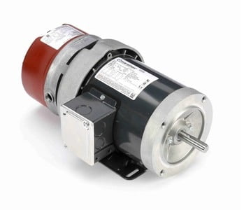 1/3 hp 3 phase 1800 RPM 56C Frame 208-230/460V TEFC Marathon Electric Brake Motor # D450