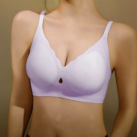 Women s Bra Brand Strapless Silicone Adhesive Bra Backless Bra For Women Breathable Reusable Sticky Bras With Adjustable Closure Perfect For Dresses/Tube Tops/Eveni Purple Women s Bra L