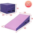 Gymnastics Mat 48X24X14Incline Tumbling Mats for Gymnastics for Home