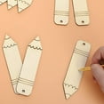 thumbnail image 2 of Raindrops  10 Pcs Blocks Clear Wooden Blank Pencil Shaped Bookmark Student, 2 of 6