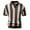 Brown, variant on EGNMCR T Shirts for Man Men Fashion Casual Lapel Fringe Hollow Out Shirt Short Sleeve Coat Gifts for Men