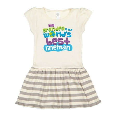 

Inktastic Lineman Grandpa Gift Toddler Girl Dress