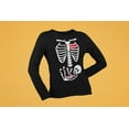 thumbnail image 5 of Old Glory Womens Halloween Baby Skeleton Long Sleeve T Shirt, 5 of 6