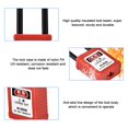 thumbnail image 2 of Qiilu Industrial Safety Padlock Long Insulated Beam Lockout Tag Out Isolation Lock, Isolation Lock, Isolation Padlock, 2 of 4