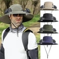 thumbnail image 2 of Sulaicai Solar Fan Hat for Men Women, Wide Brim Sun Hat with 2 Solar Fans, Outdoor Fishing Hat with Fan, Waterproof Outdoor Hiking Camping Fishing Hat, 2 of 6