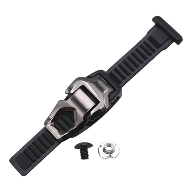 Hearth & Gear Remplacement pour Patins à Roulettes Droits Sangles Universelles pour Roues et Boucles de Chaussures avec Vis et Convient aux Adultes et aux Enfants Pinces d'Angle Droit pour le Travail du Bois Étau de Support de Sangle en U