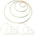 thumbnail image 4 of LABSERRON 3 Sets Metal Rings For Craft Set Dream Catcher Materials Iron Circular Diy Crafts Wedding Decor, 4 of 8