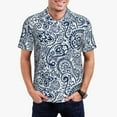 thumbnail image 1 of Balery Paisley4 Camisa Polo de Hombre con Estampado, de Manga Corta y Tejido Medio, Camisa Tipo Golf Polo-4X-Large, 1 of 6