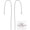 Platinum Color, 85mm, variant on 1 Box 10Pcs 18K Gold Plated Ear Threads Dangle Bar Through Threaded Long Chain Earrings Pierced Dangling Drop Stud Earrings with Loop 3.34inch