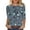 *11-Multicolor, variant on VBVC Women's 3/4 Sleeve Vintage Floral Tops,Ladies Lightweight Boho Pullover,Workout T-Shirts for Women,Multicolor,Size M