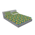 thumbnail image 2 of Ambesonne Floral Fitted Sheet & Pillow Sham Set, Romantic Summery Flowers, Queen, Multicolor, 2 of 2