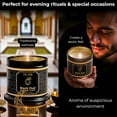 thumbnail image 6 of Black Oud Candle Highly Scented Soy Candel Clean Non Toxic Velas Aromáticas Gift for Men Pack of 1 5Oz Decorartive Travel Tin, 6 of 6