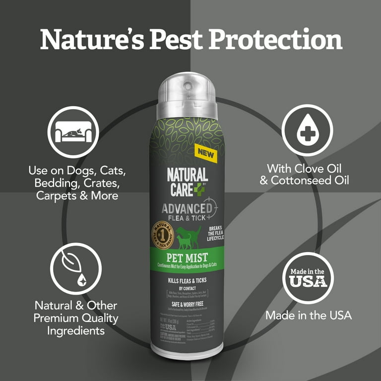Natural care flea and tick spray safe for dogs hot sale