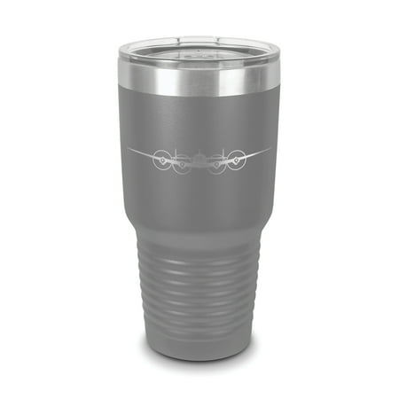 

C-121 Constellation Tumbler 30 oz - Laser Engraved w/ Clear Lid - Polar Camel - Stainless Steel - Vacuum Insulated - Double Walled - Travel Mug - c121 military transport