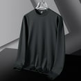 lmcalzta Plus Size Men's Long Sleeve Shirts Crewneck Quick Drying