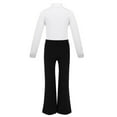 thumbnail image 2 of Kaerm Kids Boys Latin Jazz Dance Outfits Leotard Shirt with Trousers Set Stage Performance Costume White 8, 2 of 8