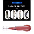 thumbnail image 2 of Cebo artificial portátil 9,5 cm 6 g Luya Bait 3D Fish Eyes Supplies (marrón claro) Likrtyny Para estrenar, 2 of 3