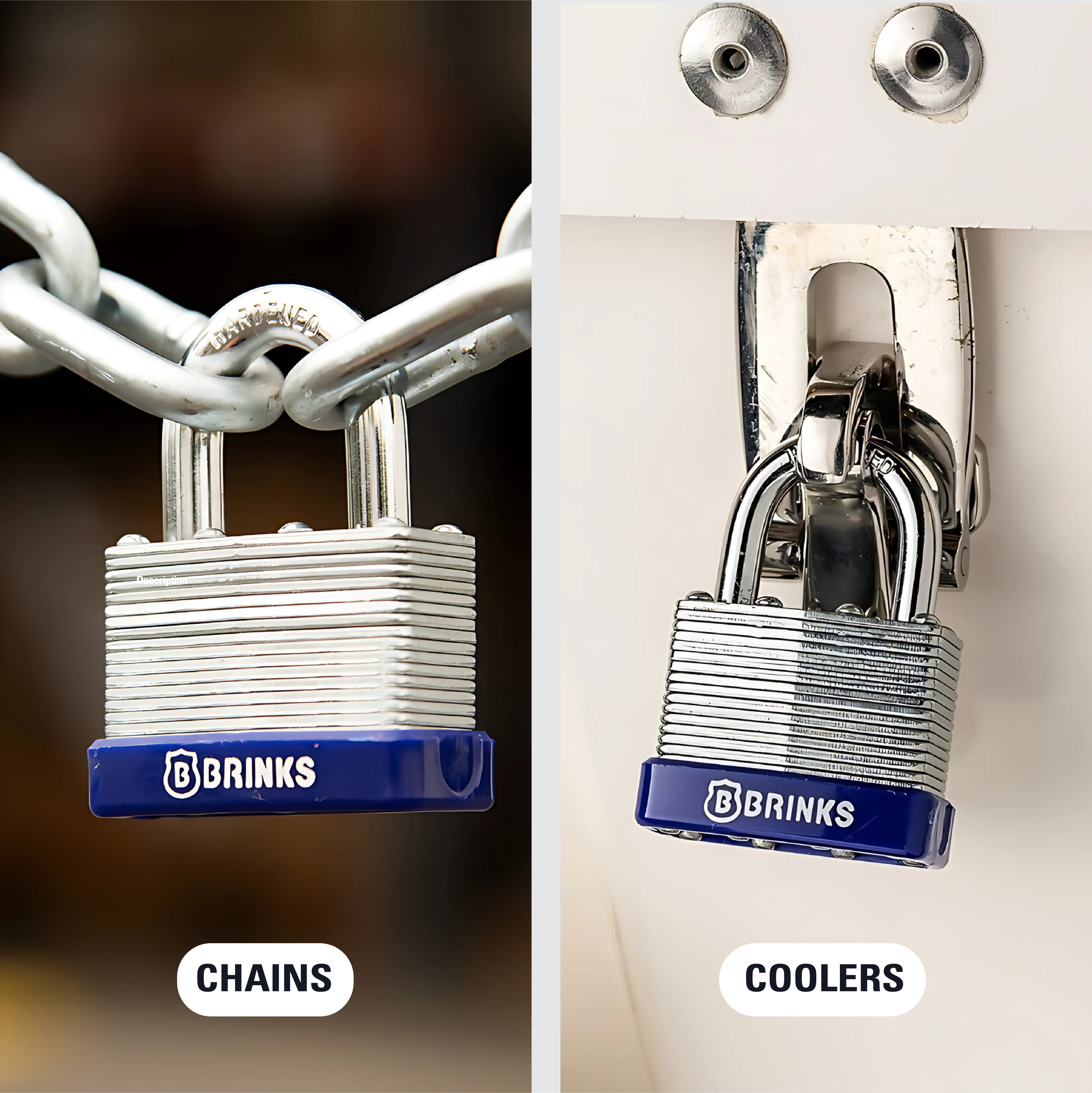 Brinks Laminated Steel 40mm Keyed Padlock with 2 1/4in Shackle
