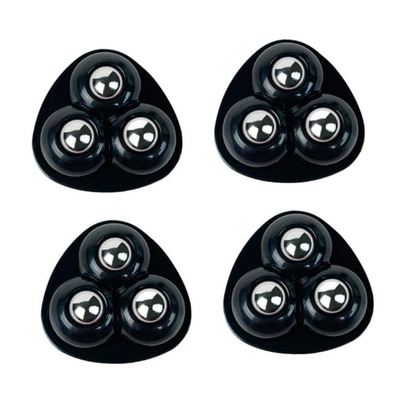 Almencla 4 Pcs Roulettes Adhésives pour Seau à Vadrouille Appareils de Cuisine Noir