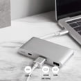 thumbnail image 2 of Moshi USB-C Multiport Adapter (HDMI, USB C, USB) - Silver, 2 of 7
