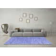 thumbnail image 3 of Ahgly Company Machine Washable Indoor Rectangle Abstract Blue Modern Area Rugs, 6' x 9', 3 of 4