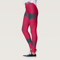thumbnail image 5 of FASHOFT Valentine's Day Leggings for Women Holiday High Waisted Comfy Pants Ankle Length Brushed Gym Legging Winter Stretch Tights Watermelon Red L, 5 of 6
