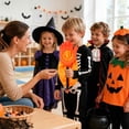 thumbnail image 5 of Halloween Pumpkin Trick or Treat Candy Bag with Hand Claw Stick,Fabric Kids Treat Holder, Funny Handheld Goodie Bag for Halloween Party Cosplay Decor 53cm, 5 of 8