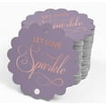thumbnail image 4 of Inkdotpot Real Rose Gold Foil Let Love Sparkle Wedding Tags Favor Hang Paper Tags 50 Pieces, 4 of 6