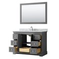 thumbnail image 3 of Wyndham Collection Oval Sink Wood Single Bathroom Vanity in Gray/Chrome, 3 of 3