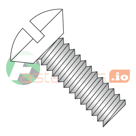 

6-32 x 5/16 Machine Screws / Slotted / Oval Undercut Head (White) / Steel / Zinc / Heads Painted White (Quantity: 10 000 pcs)