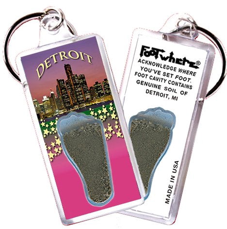 Detroit FootWhere Souvenir Lanyards.(DET300 - Assorted) 6 Piece Set