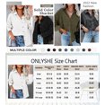 thumbnail image 4 of KISSMODA Women Corduroy Shirts Flannel Shacket Jacket Casual Long Sleeve Button Down Blouses Tops, 4 of 8