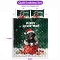 thumbnail image 5 of Santa Surprise Gift Labrador Retriever Merry Cheerful Christmas Quilt Bedding Set Lab Dog Lover Gifts 1 Blanket Bed Cover 2 Pillowcases - 12021, 5 of 5