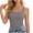 Gray, variant on Women's Cool Singlet, Solid Color Round Neck, Breathable Gym Running Tank Top Purple 2XL