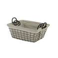thumbnail image 4 of Tapered Metal Wire Set Of 3 Rectangular Storage with Liner, 4 of 7